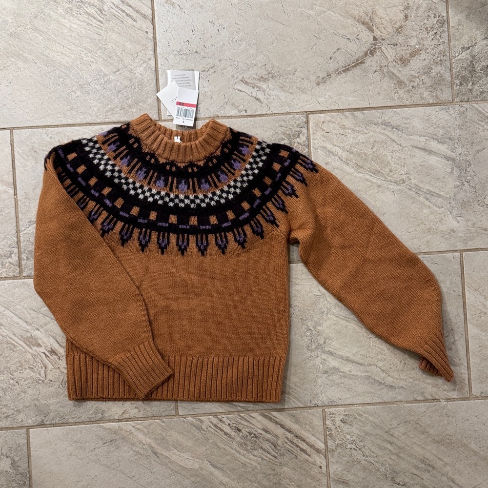 ALC Fair Isle Sweater with Patterned Yoke NWT